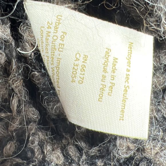 Free People Brown Black She’s All That Sweater Alpaca Blend Turtleneck Women XS - Picture 13 of 14